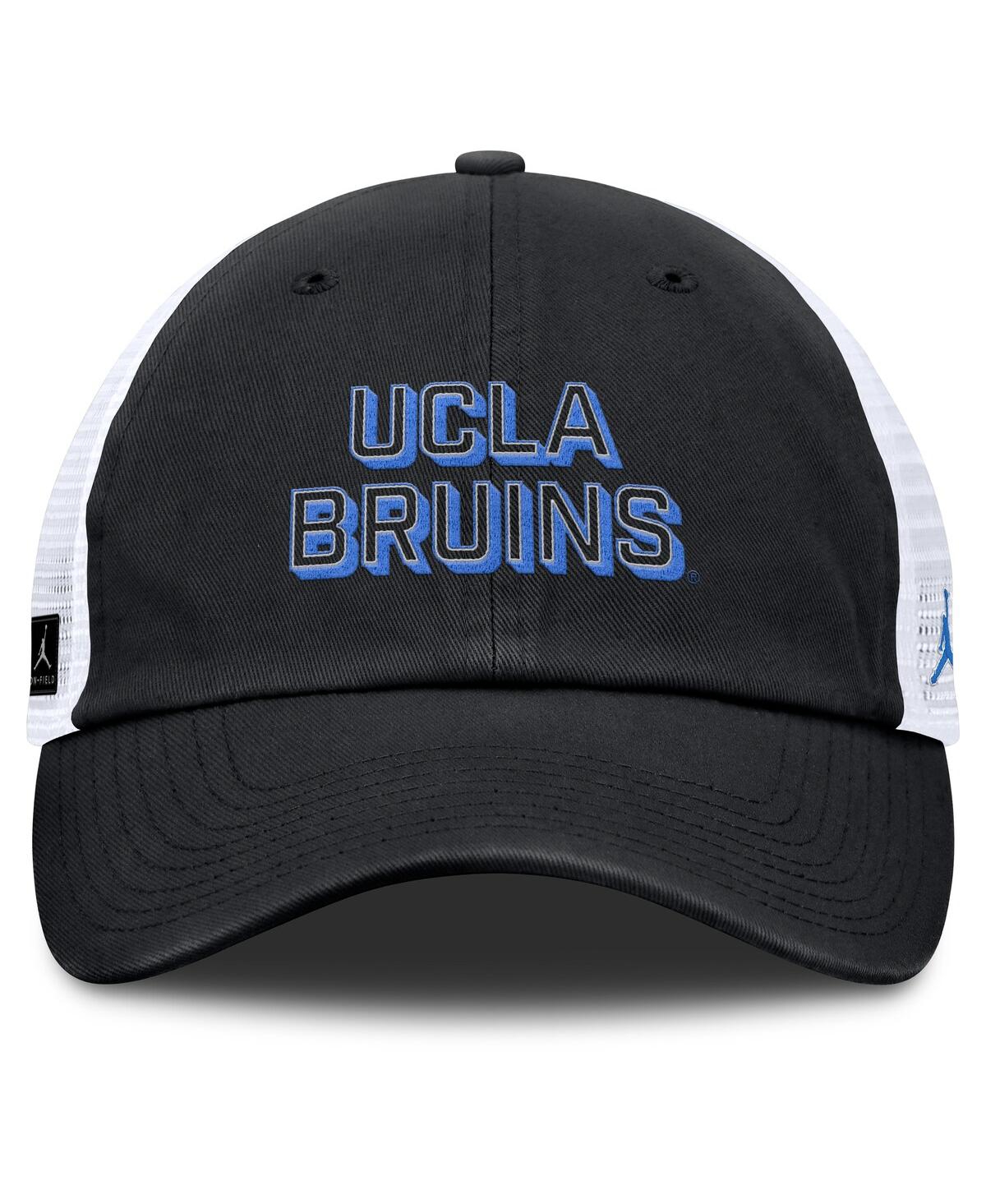 Jordan Men's Black Ucla Bruins 2025 Gameday On-field Club Adjustable Trucker Hat In Black