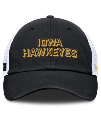 Men's Black Iowa Hawkeyes 2025 Gameday On-Field Club Adjustable Trucker Hat