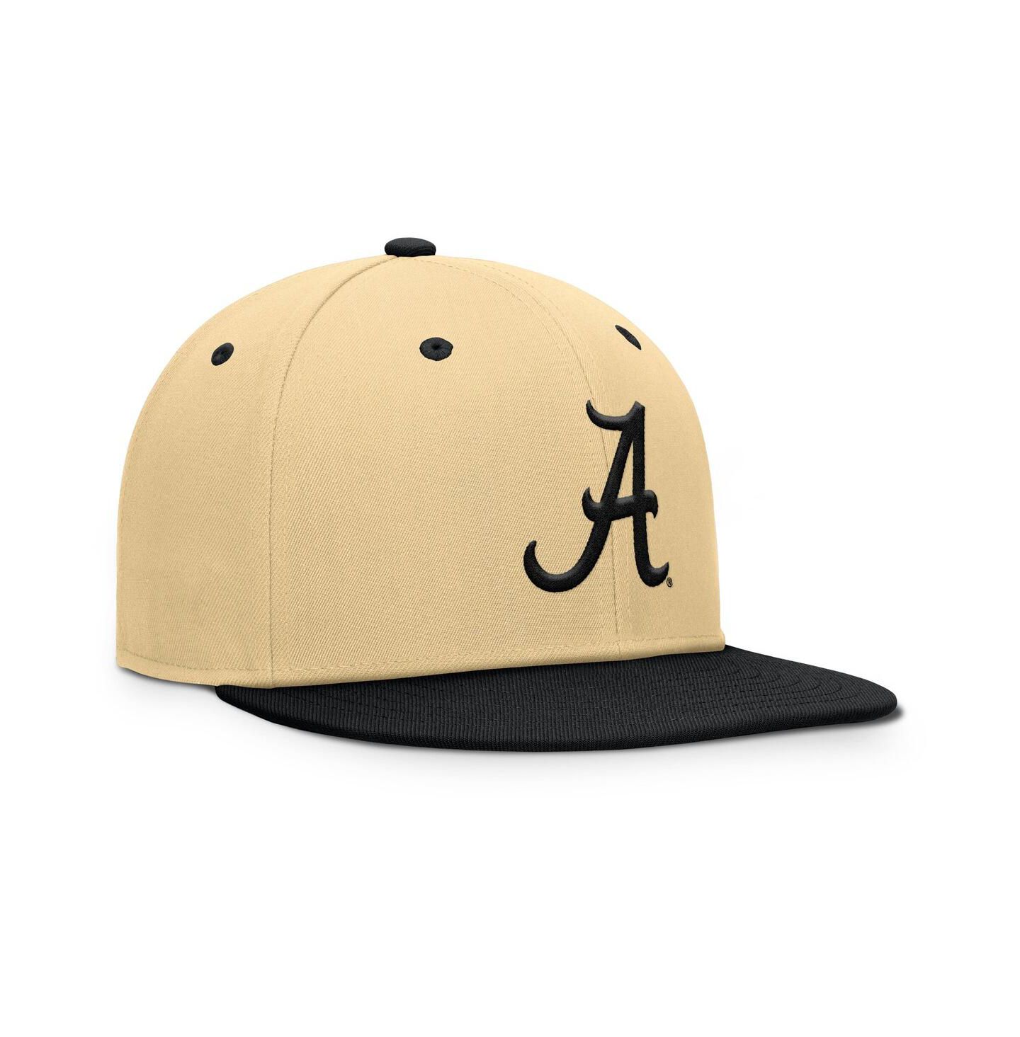 Мужская кепка Fanatics Gold/Black Alabama Crimson Tide Balance Fitted Hat — фото 3
