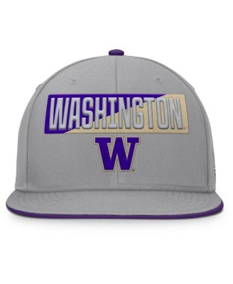 Men's Gray Washington Huskies Duo Snapback Hat