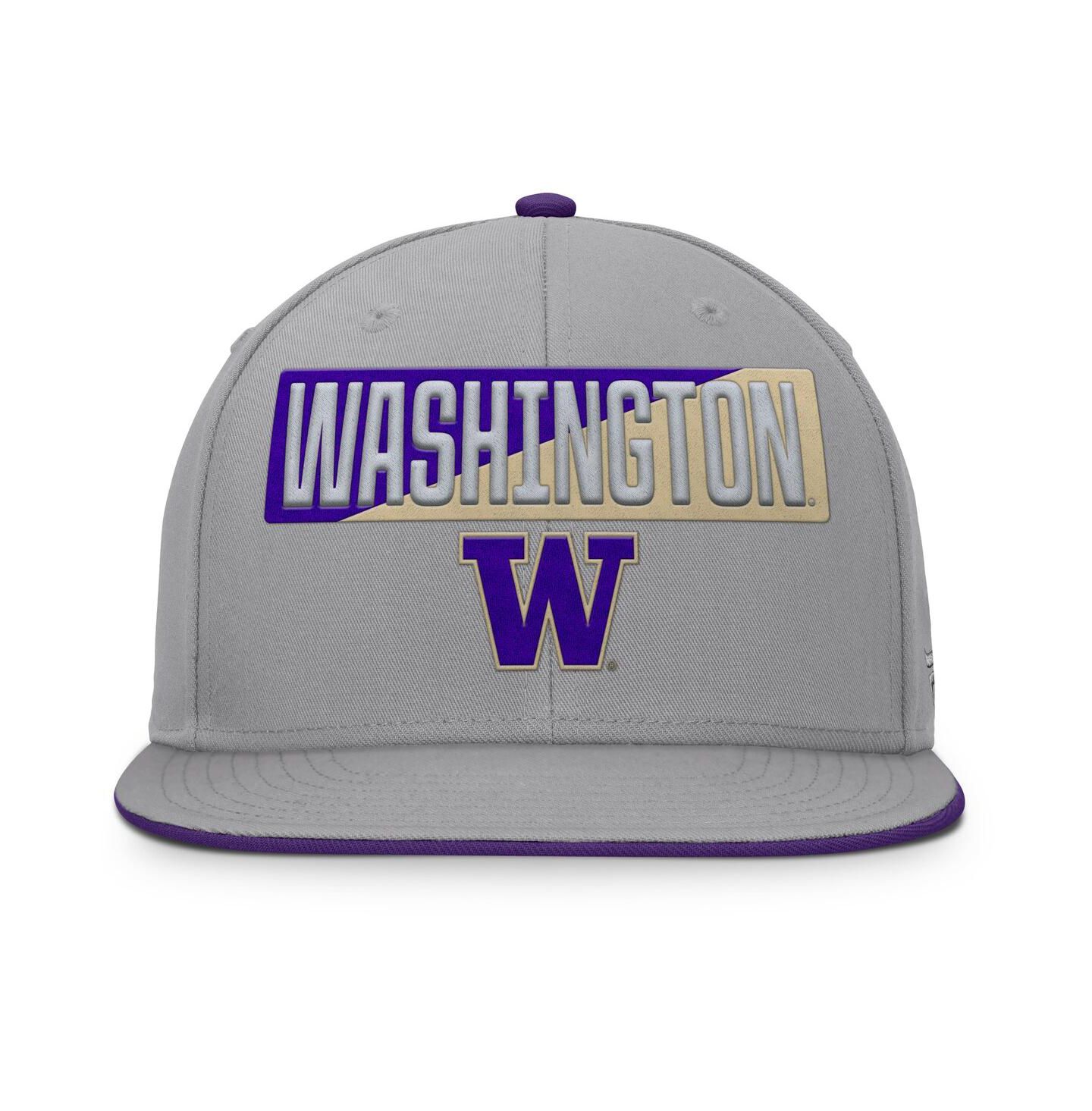 Мужские головные уборы Fanatics Gray Washington Huskies Duo Snapback Hat — фото 2