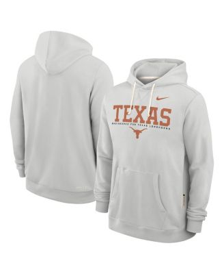 Nike - Men's Gray Texas Longhorns 2025 Sideline Performance Pullover Hoodie