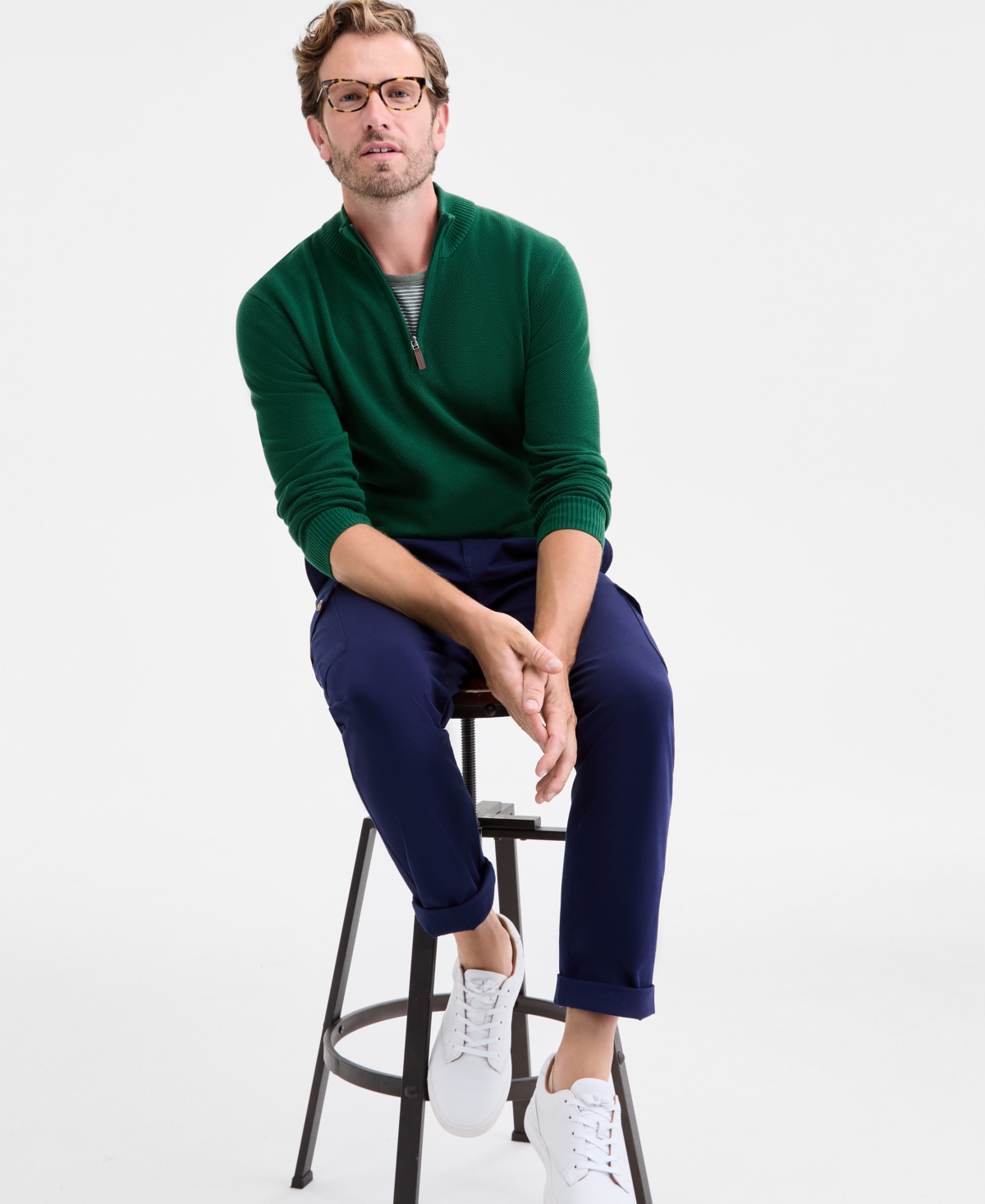Club Room Men's Quarter-Zip Sweater, Macy's Exclusive