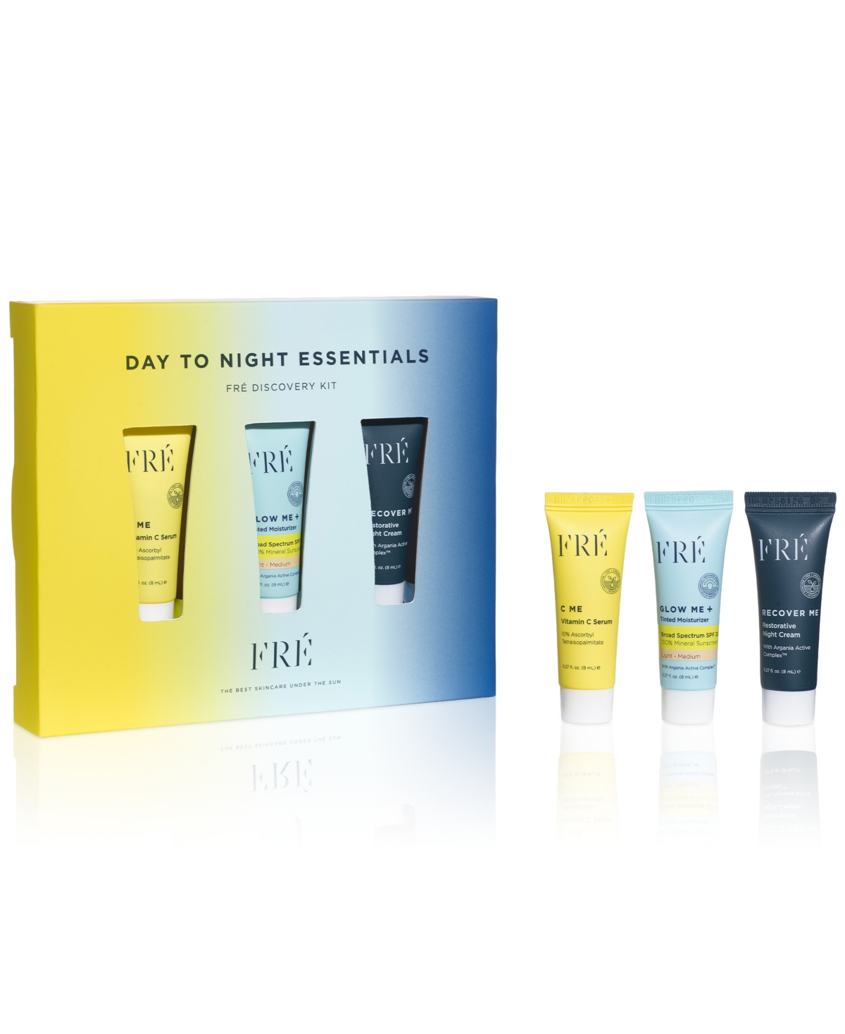 Fre 3-pc. Day To Night Essentials Skincare Discovery Set In Transparent