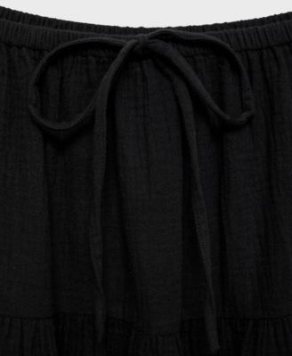 Women's Cotton Drawstring Skirt