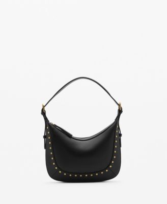 MANGO - Women's Small Studded Shoulder Bag