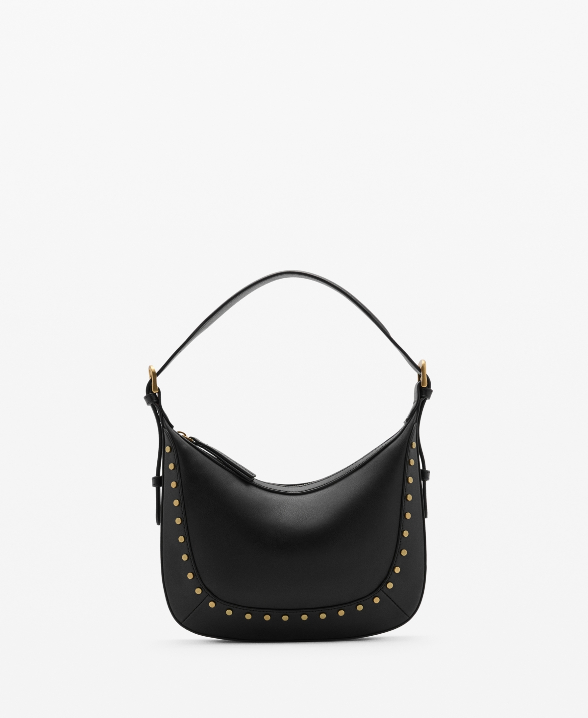 Women's Small Studded Shoulder Bag - Leather