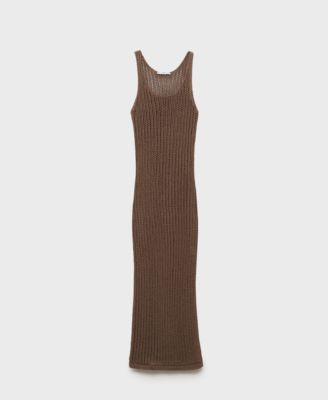 MANGO - Women's Crochet Long Dress