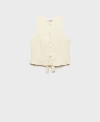 MANGO - Women's Back-Tie Vest