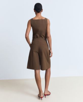 Women's Cotton Suit Bermuda Shorts