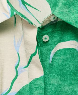 Women's Belt Printed Dress