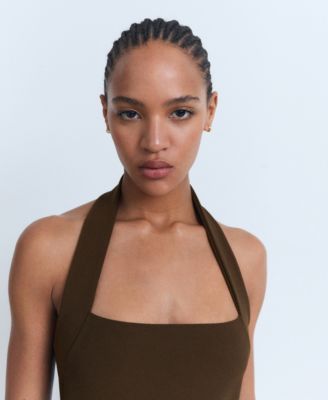 Women's Long Halter-Neck Dress