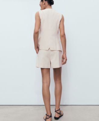 Women's Pleated Tailored Shorts