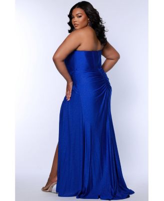 Women's Strapless Corset Slim Fitted Gown