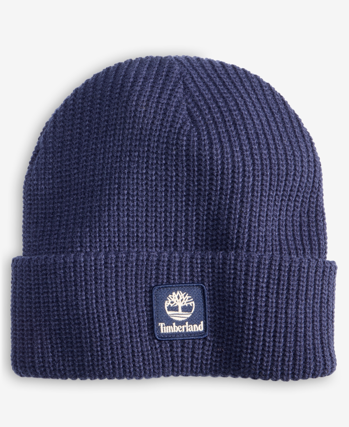Timberland Men's Logo Cuff Fisherman Beanie In Blue
