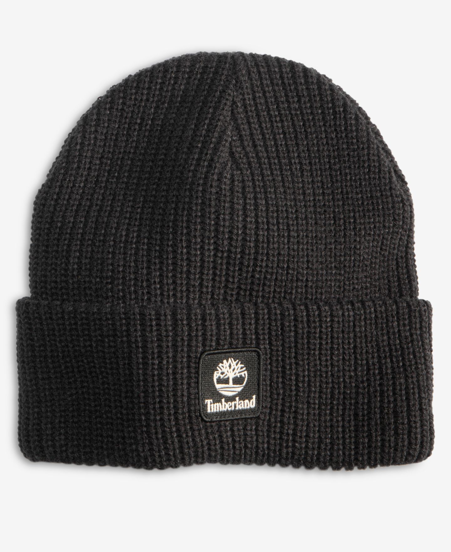 Мужская шапка Timberland Logo Cuff Fisherman Beanie, цвет: Чёрный — фото 1