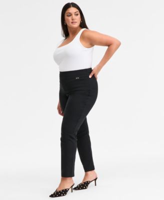 Plus Size Bengaline Skinny Pants, Created for Macy's