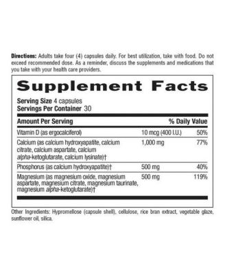 CalciumNo ChangeMagnesium With Vitamin D Complex, 1000mg / 500 mg, 120 Capsules (400 I.U)