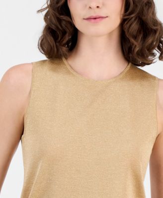 Women's Metallic Sleeveless Sweater