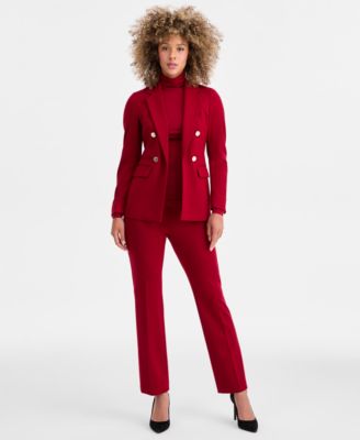 Women's Triple-Pocket Open-Front Blazer