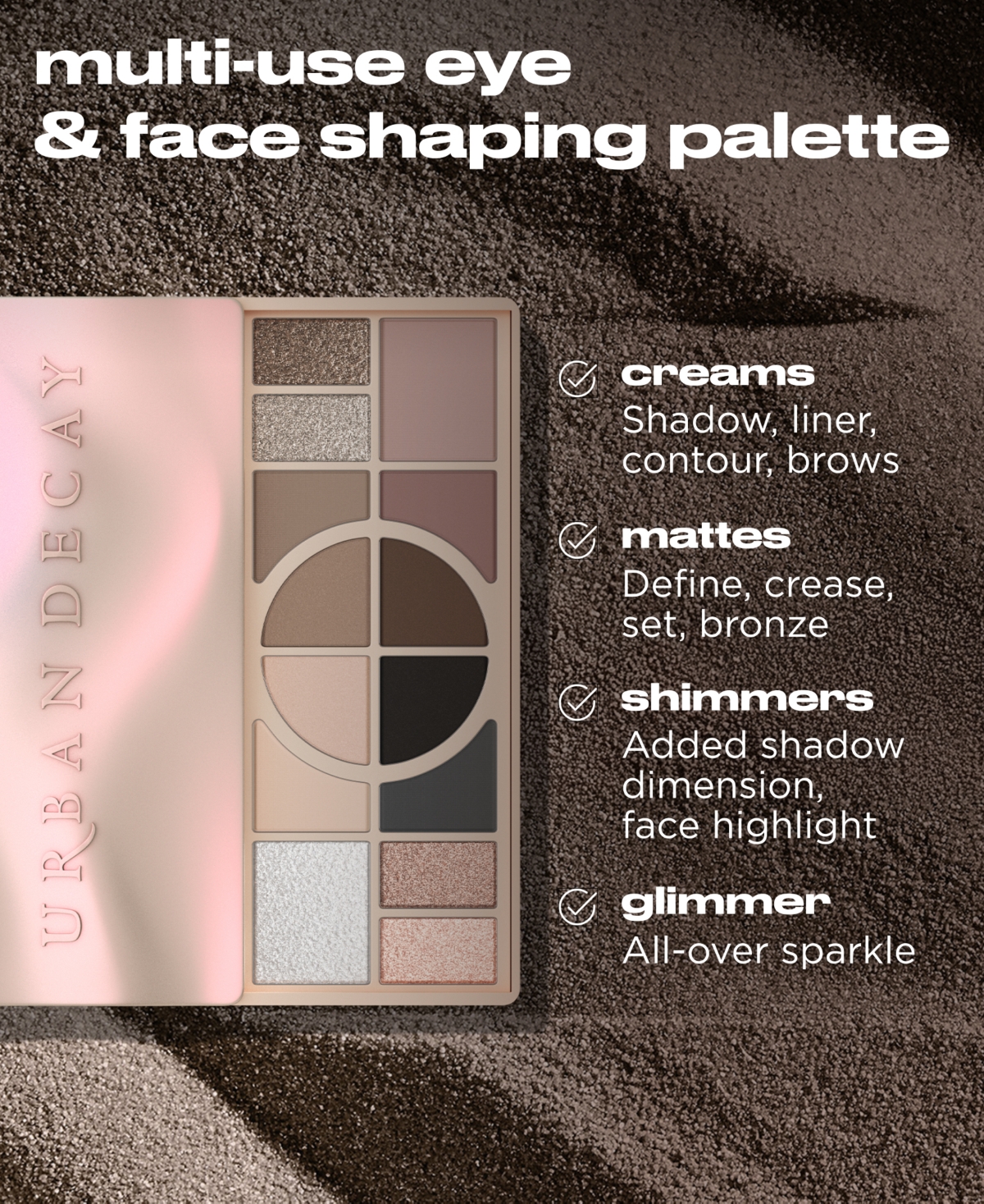 Urban Decay Cool-toned Naked Shaped Eye & Face Palette In Blue