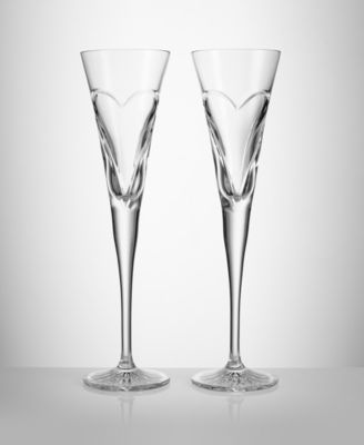 Wishes Love Toasting Flute 7 oz, Set of 2
