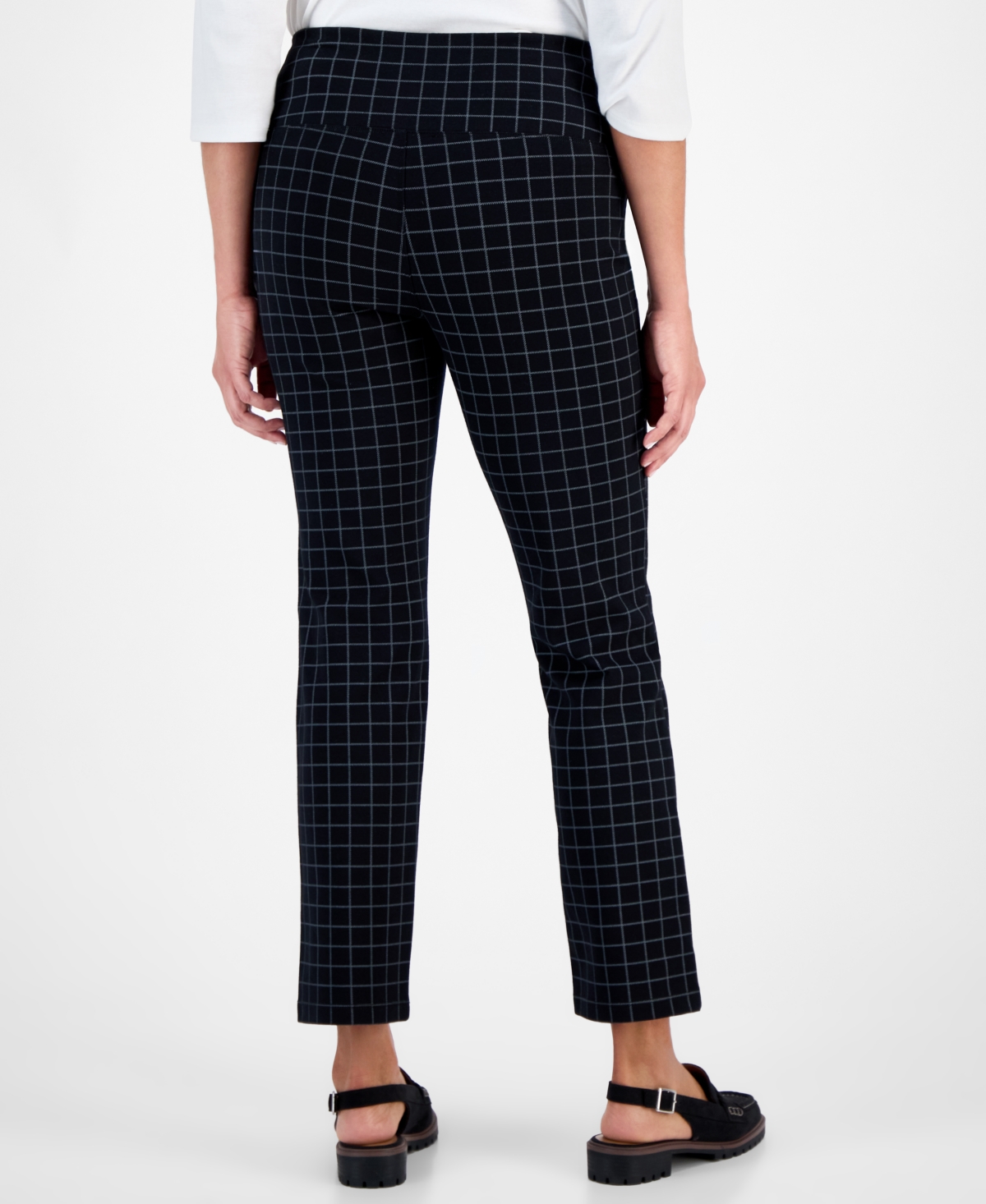 Style & Co Women's Straight-leg Ponte-knit Pants, Created For Macy's In Black