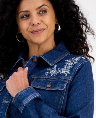 Petite Denim Garden Jacket, Macy's Exclusive