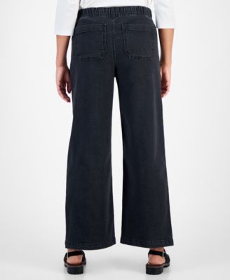 Women's Wide-Leg Pull-On Jeans, Macy's Exclusive 