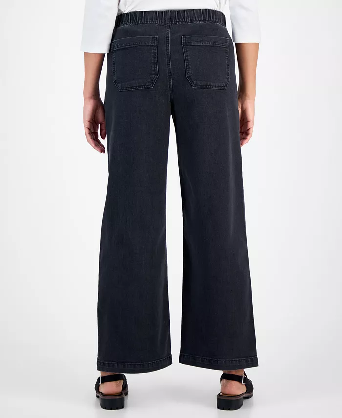 Women's Wide-Leg Pull-On Jeans - thumbnail 8