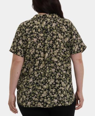 Plus Size Becky Short Sleeve Pullover Top