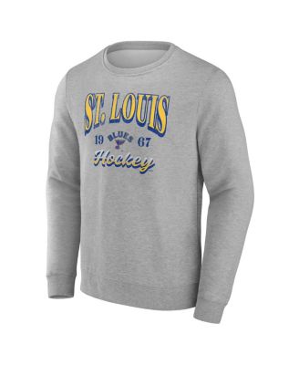 Men's Gray St. Louis Blues Nimbus Fleece Pullover Sweatshirt