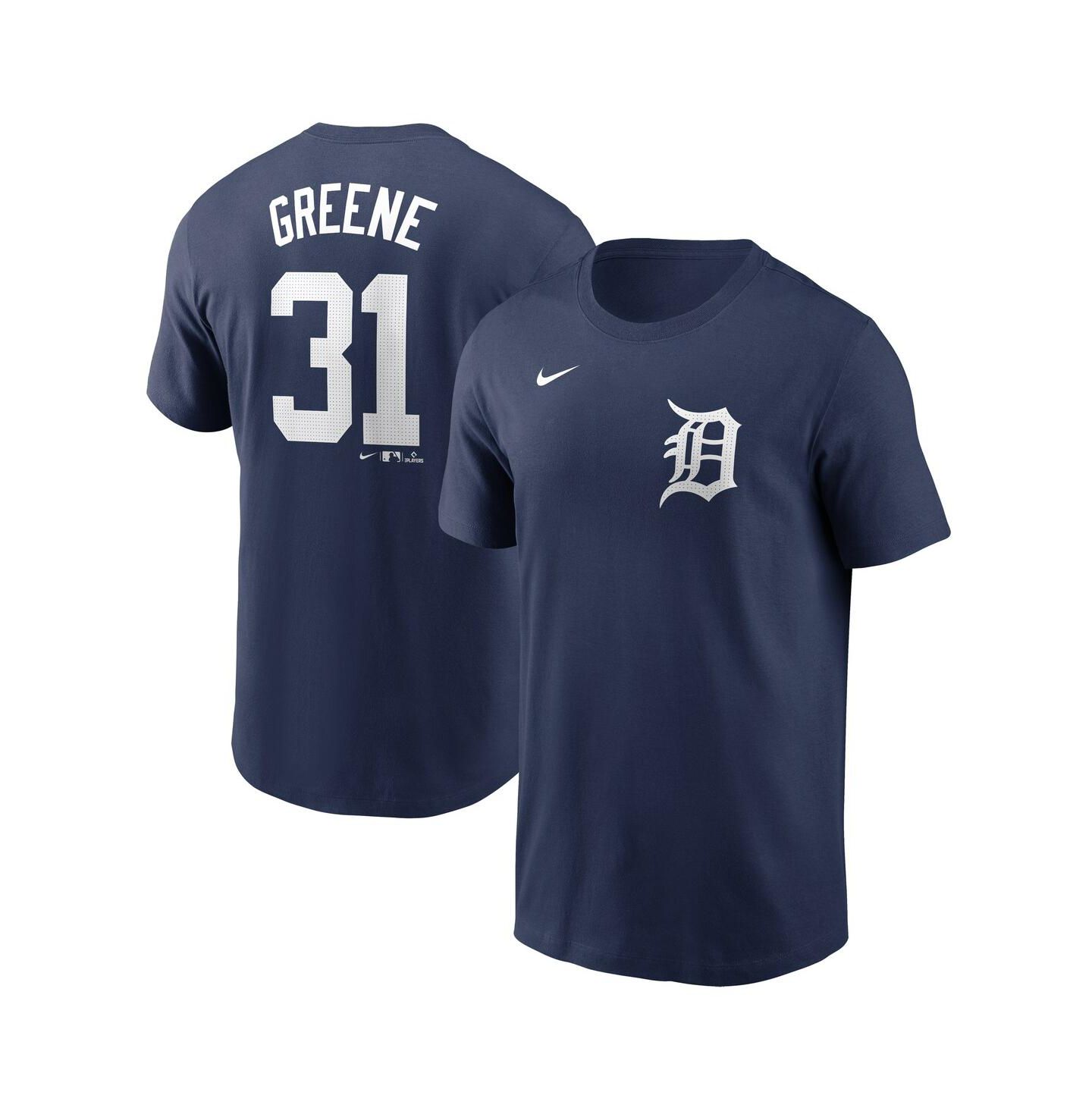 Мужская футболка Nike Riley Greene Navy Detroit Tigers Fuse Name & Number — фото 1