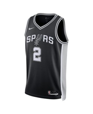 Men's and Women's Dylan Harper Black San Antonio Spurs 2025 NBA Draft First Round Pick Swingman Icon Edition Jersey