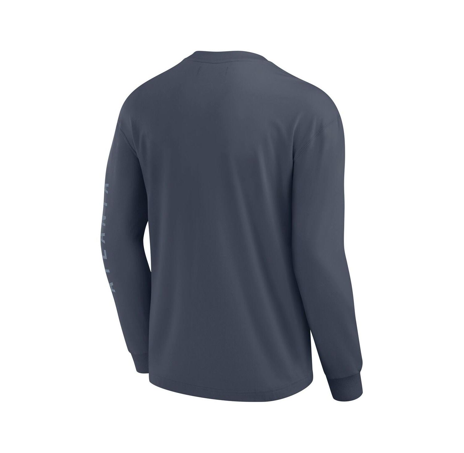 Men's Blue Atlanta Braves Elements Future Ground Tonal Info Long Sleeve T-Shirt