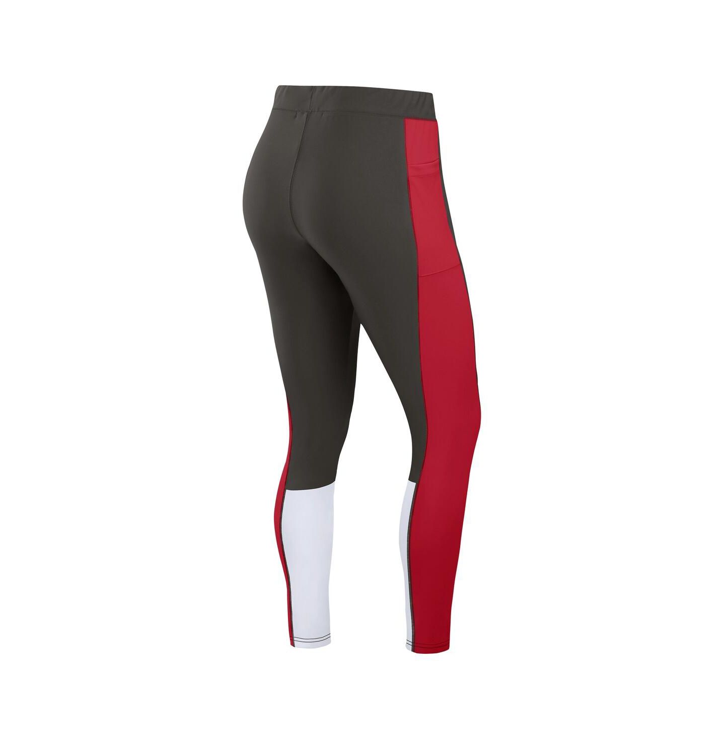 Женские леггинсы WEAR by Erin Andrews Pewter/Red Tampa Bay Buccaneers Color-Block — фото 3