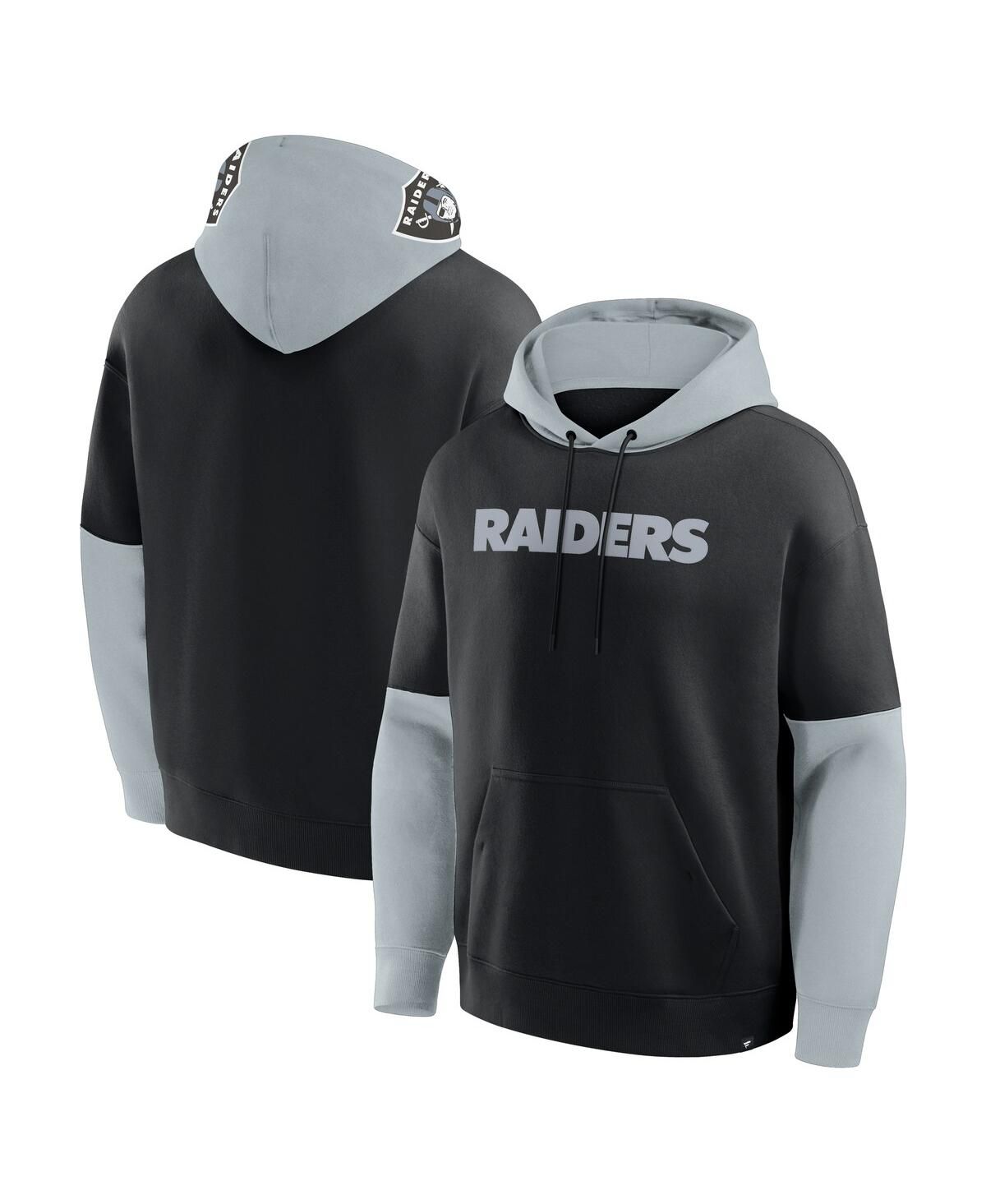 Мужской черный пуловер со шлемом Las Vegas Raiders и толстовкой с капюшоном