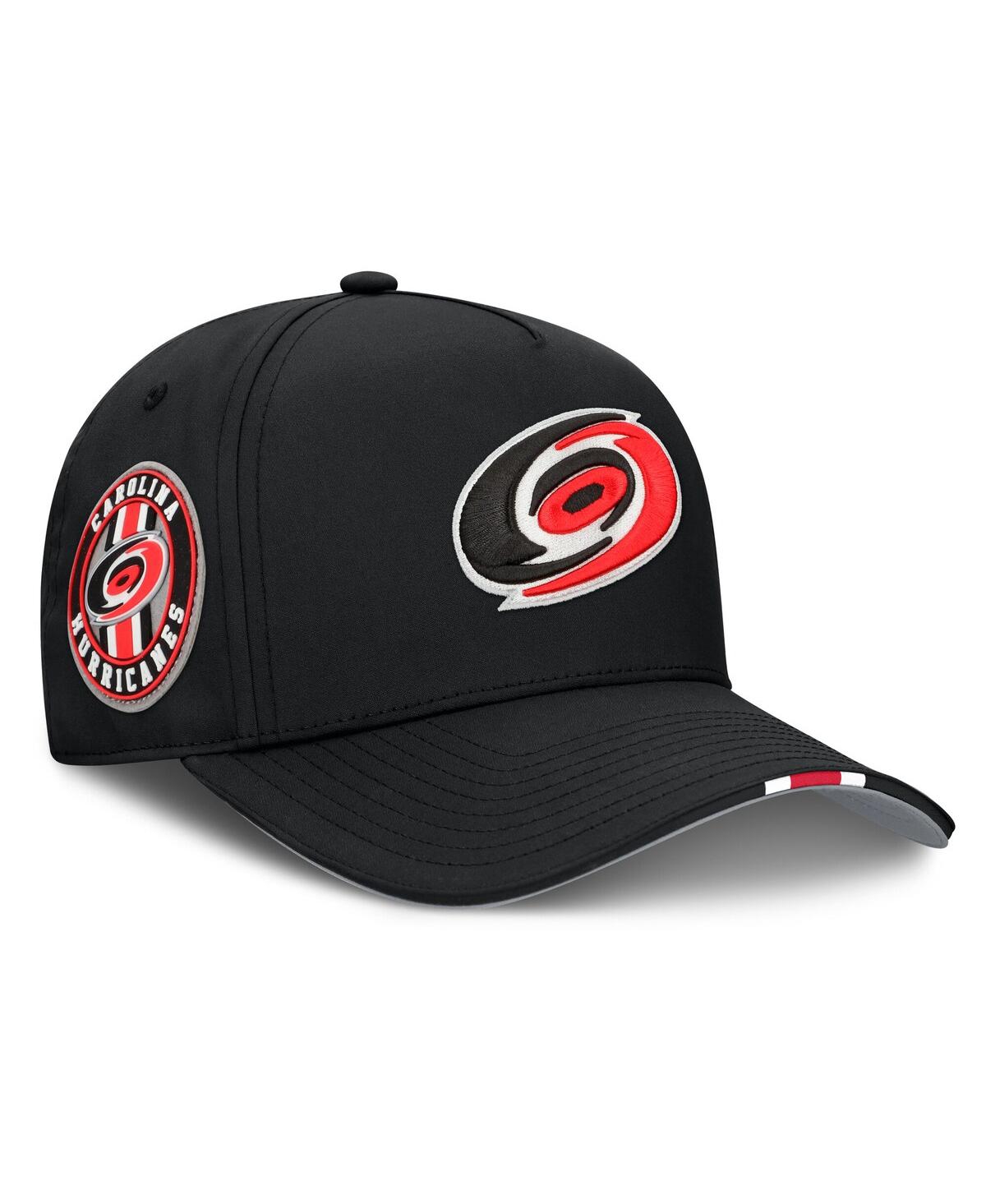 Men's Black Carolina Hurricanes 2025 Nhl Draft Authentic Pro On-Stage Podium A-Frame Adjustable Hat - Black