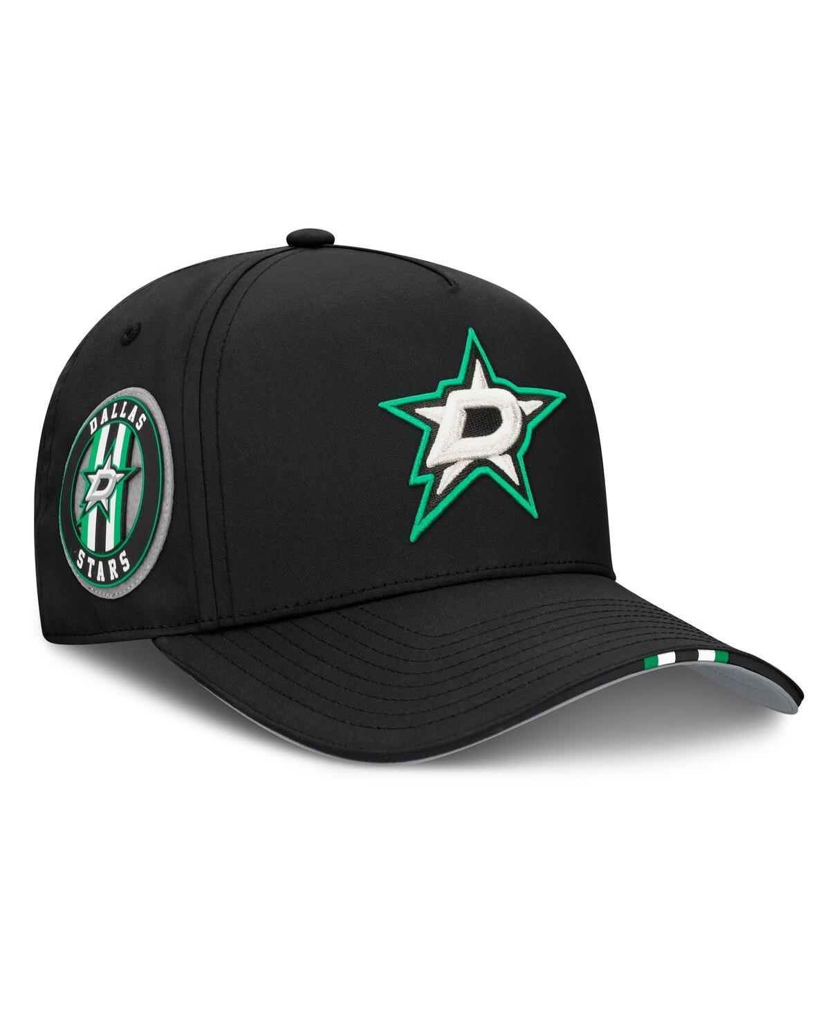 Fanatics Men's Black Dallas Stars 2025 Nhl Draft Authentic Pro On-stage Podium A-frame Adjustable Hat In Black