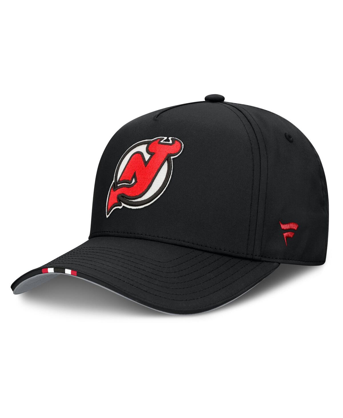 Fanatics Men's Black New Jersey Devils 2025 Nhl Draft Authentic Pro On-stage Podium A-frame Adjustable Hat In Black