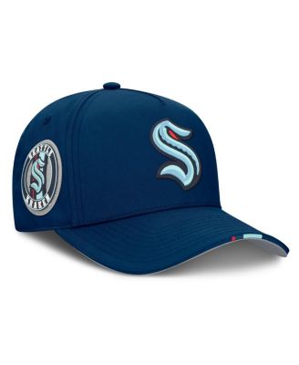 Men's Navy Seattle Kraken 2025 NHL Draft Authentic Pro On-Stage Podium A-Frame Adjustable Hat
