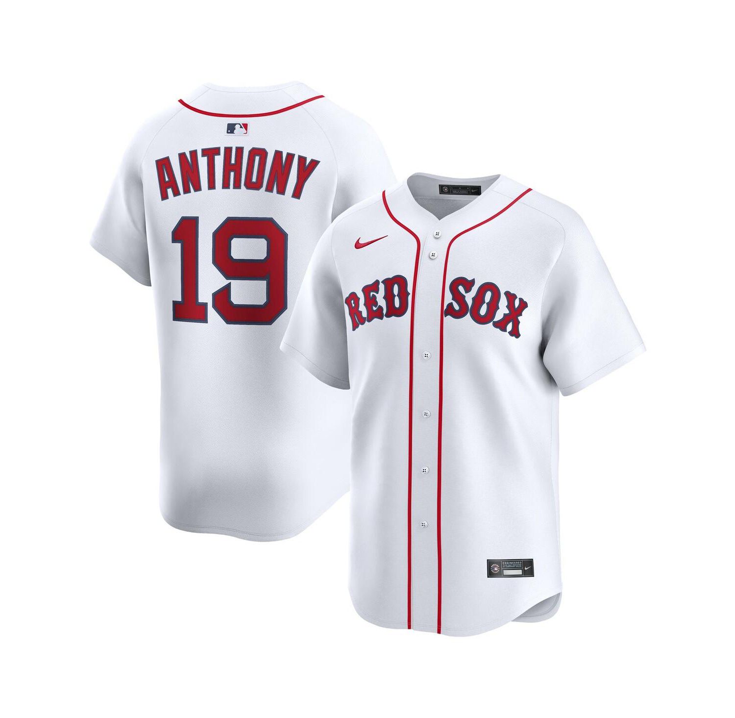 Men's Roman Anthony White Boston Red Sox Home Limited Player Jersey