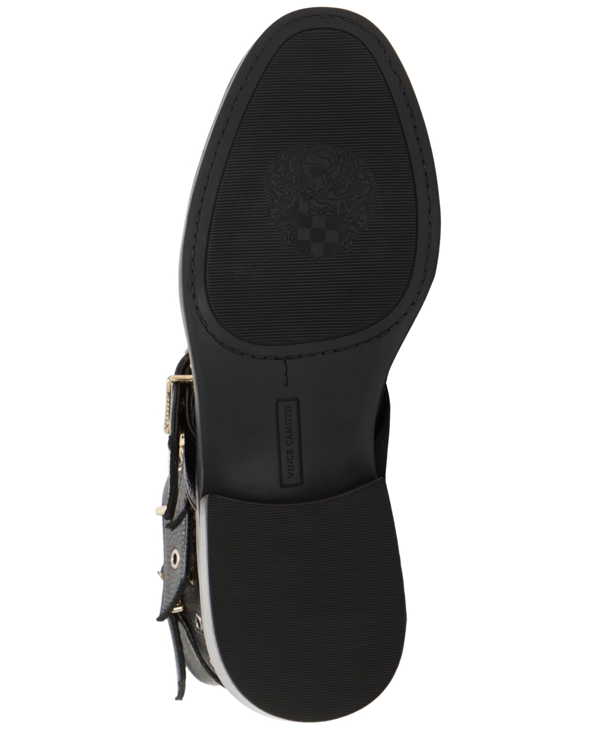 Vince Camuto Arielle Buckle Moto Boot In Black