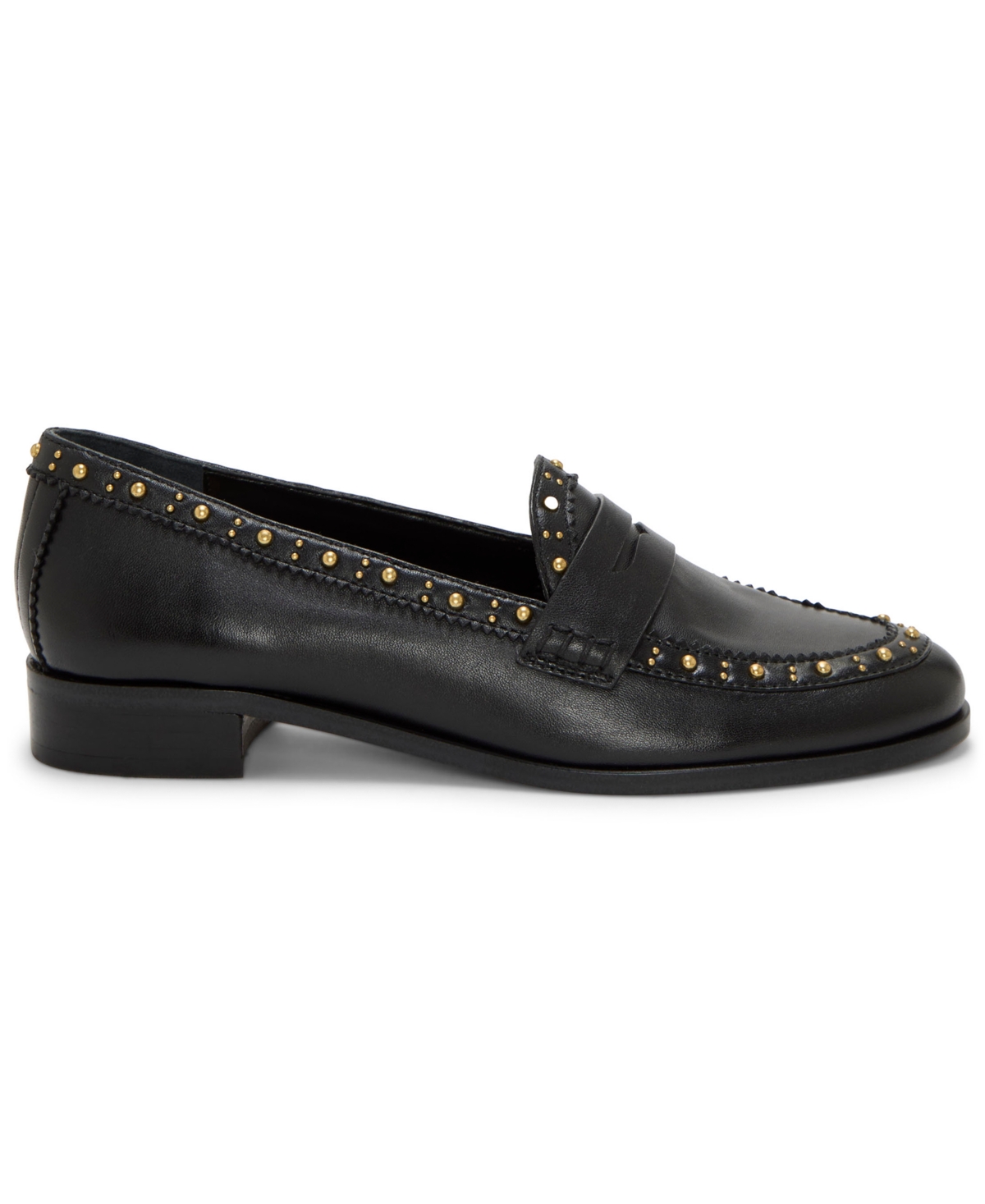 Vince Camuto Camdyn Studded Penny Loafer In Black
