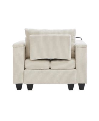 Convertible Sleeper Sofa with USB & Storage