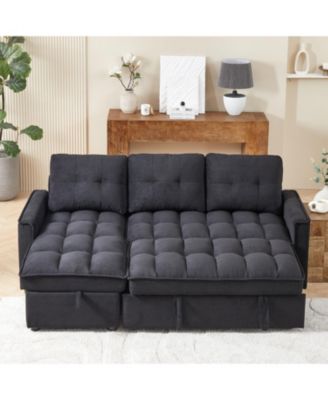 MH 78.75" Reclining Pull-Out Sectional Sofa