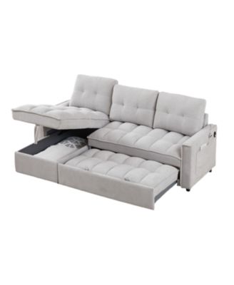 MH 78.75" Reclining Pull-Out Sectional Sofa