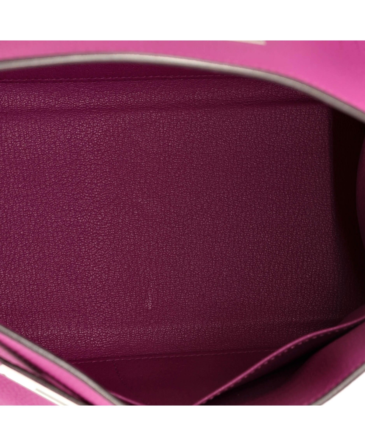 Pre-Owned Hermes Kelly 28 Handbag Pink Togo with Palladium Hardware