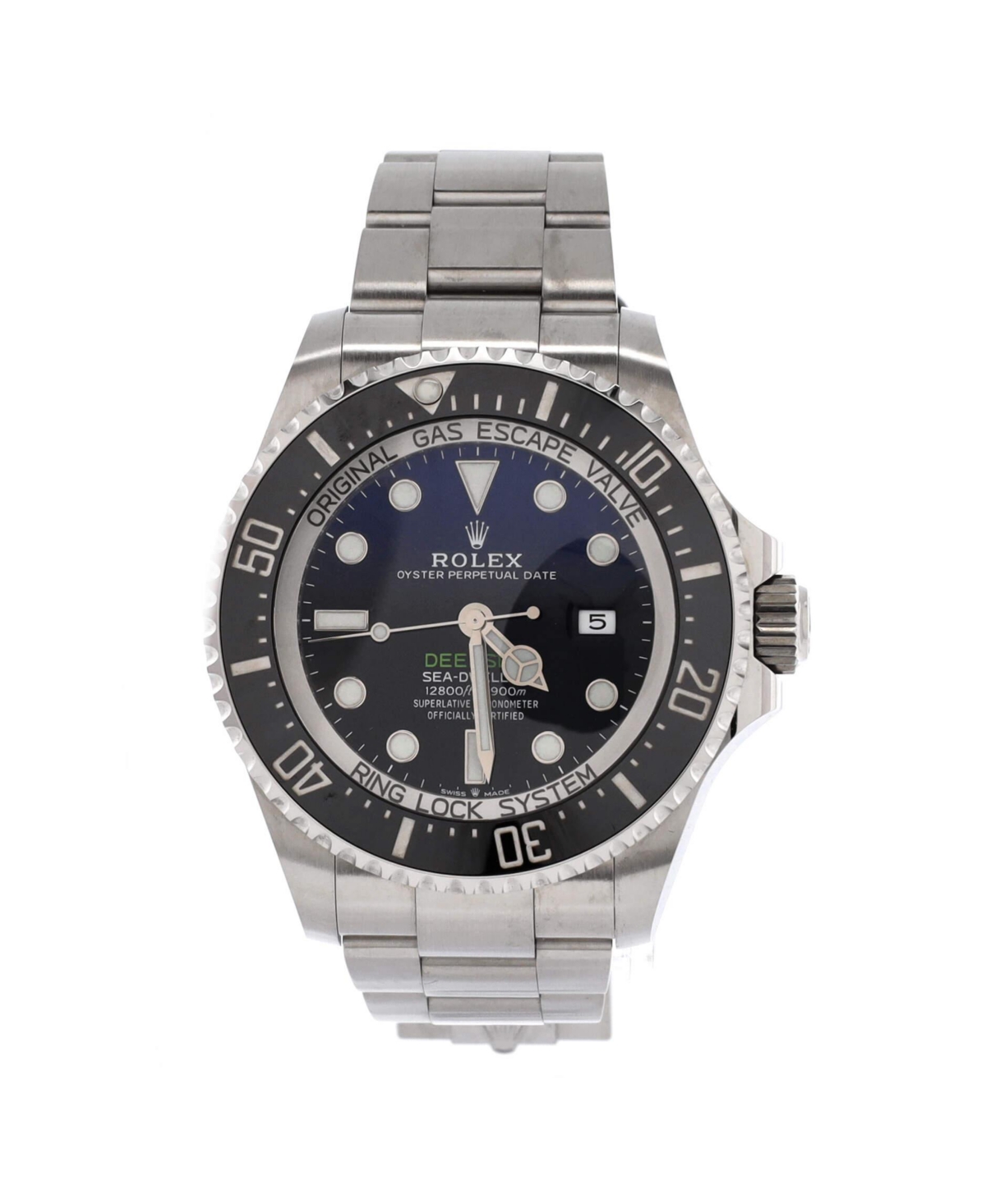 Oyster Perpetual Deepsea Sea-Dweller James Cameron Automatic Watch in Stainless Steel and Cerachrom 44mm - Dial color: multi color