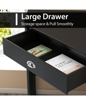 Corner Wooden Computer Desk for Home Office or Study, Compact Laptop Workstation